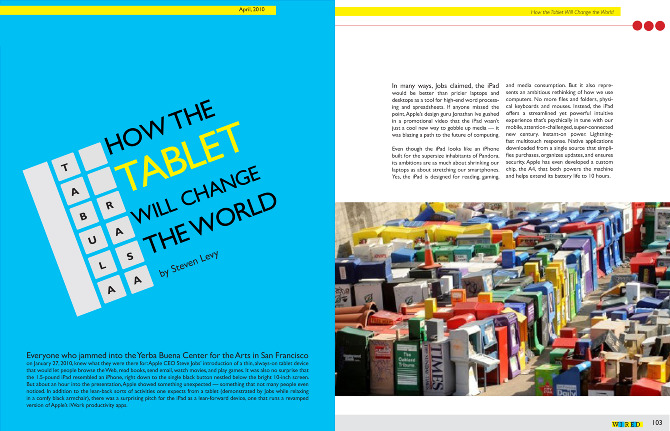 WIRED Article Spread - Elizabeth Chapin Art and Design